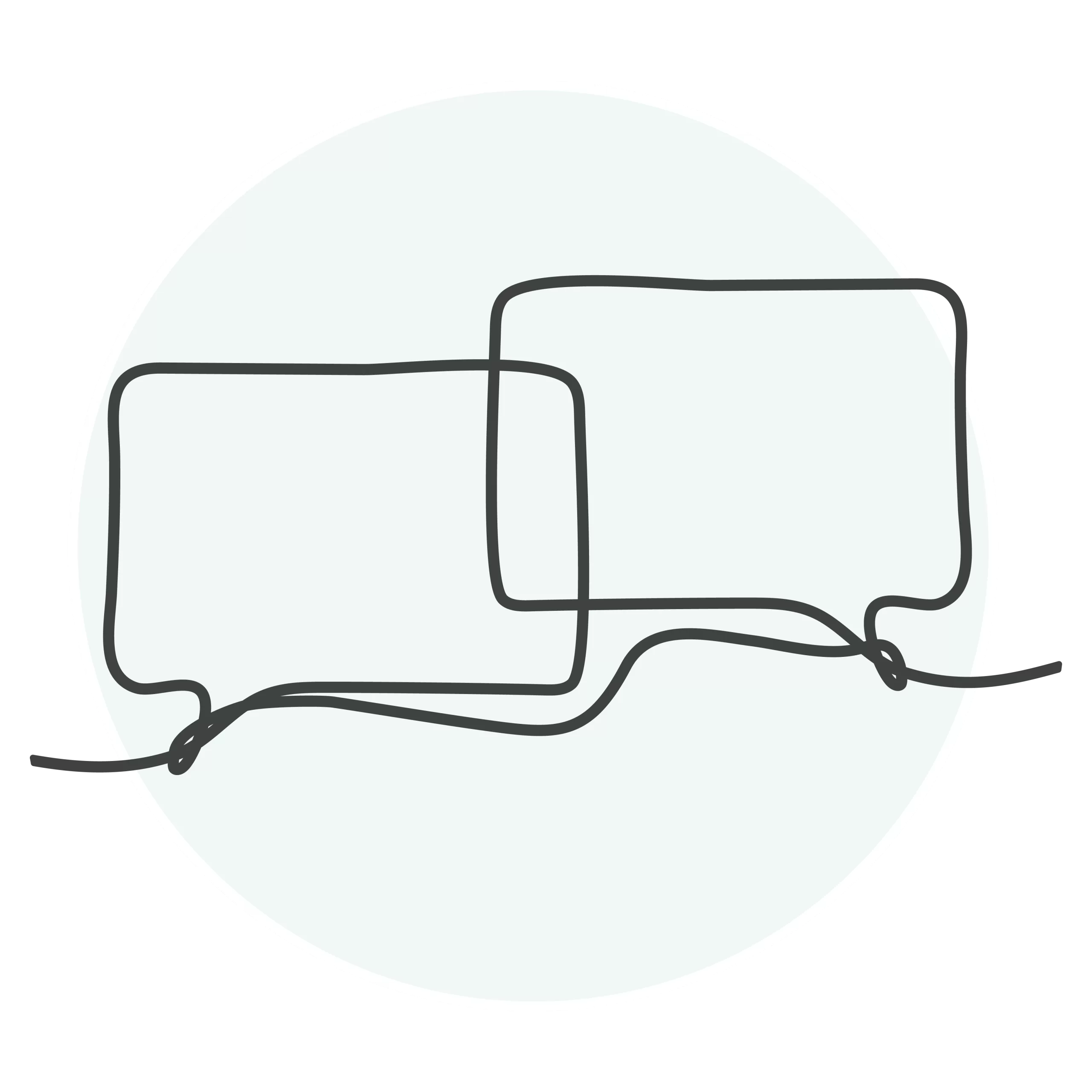 Line art icon of two speech boxes, representing conversations with Board-Certified Pediatric Specialists.